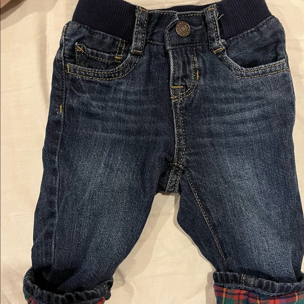 3-6 month EUC lined Gap jeans